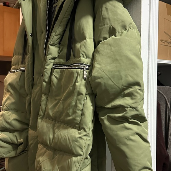 Orolay Women’s thickened down jacket (double layered) Green - Picture 5 of 7